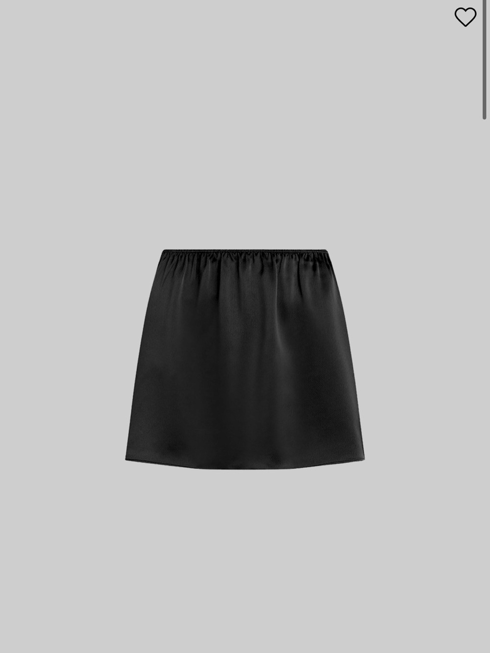 LESET Barb Satin Mini Skirt
